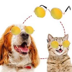 Small Round Retro Pet Sunglasses Dog Cat